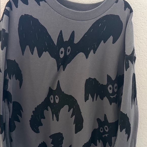 H&M Kids Charcoal Bat Graphic Sweatshirt - Picture 2 of 3